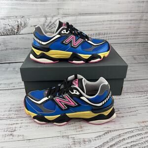 New Balance 9060 Kids 4.5 M Sneakers Blue Pink Black Yellow